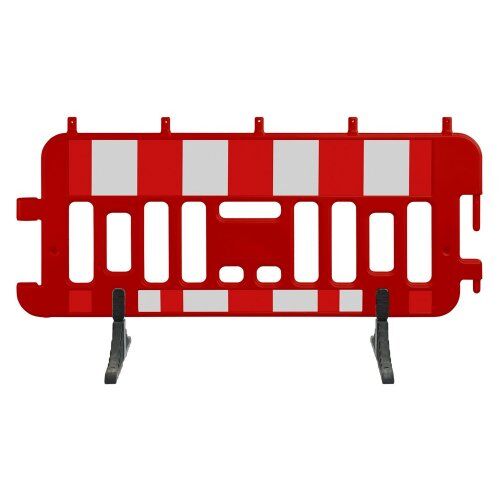  WEMAS Absperrgitter Absperrgitter 2,0 m rot, RA1 weiß/rot 12451588